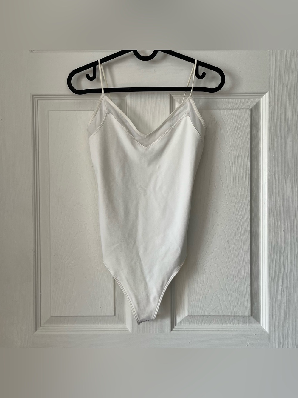 NWOT Women's Abercrombie & Fitch Bodysuit in White with Mesh Neckline size XS